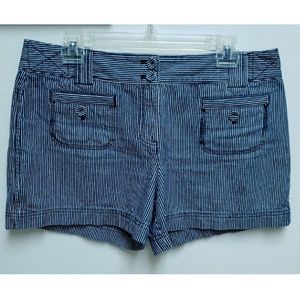 LOFT Striped Shorts Size 8